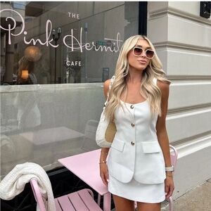 Amanda Uprichard White Mini Dress